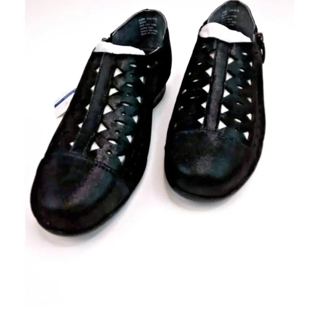 Drew Metro Black Merlin Women's Therapeutic Diabetic Comfort 9WW loafers